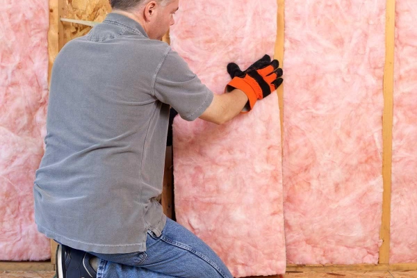 Insulation installation Getty Images 182186960